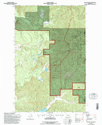 Nelson Peak 1992 topographic map thumbnail