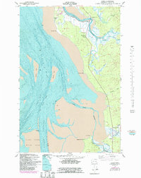 Nemah 1957 topographic map thumbnail
