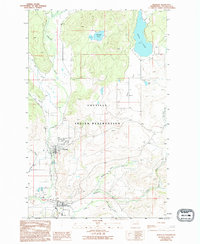 Nespelem 1989 topographic map thumbnail