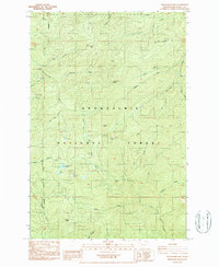 Newaukum Lake 1987 topographic map thumbnail