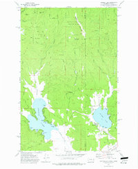 Newman Lake 1973 topographic map thumbnail