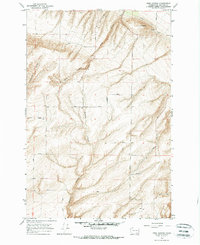 Nine Canyon 1964 topographic map thumbnail