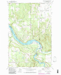 Nine Mile Falls 1973 topographic map thumbnail