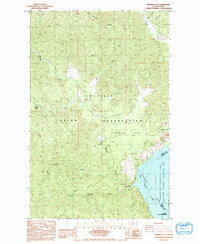Ninemile Flat 1985 topographic map thumbnail