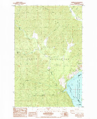 Ninemile Flat 1985 topographic map thumbnail