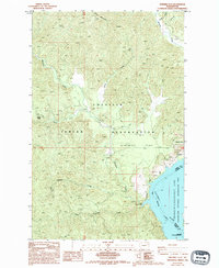 Ninemile Flat 1985 topographic map thumbnail