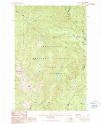 Noble Knob 1989 topographic map thumbnail
