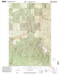 North Baldy 1996 topographic map thumbnail