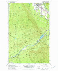 North Bend 1953 topographic map thumbnail