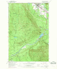 North Bend 1953 topographic map thumbnail