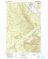 North Bend 1993 topographic map thumbnail
