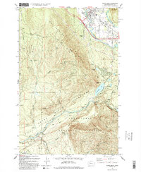 North Bend 1993 topographic map preview
