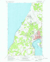 Oak Harbor 1973 topographic map thumbnail