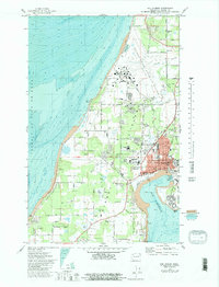 Oak Harbor 1973 topographic map thumbnail