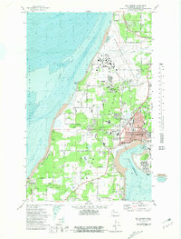 Oak Harbor 1973 topographic map thumbnail