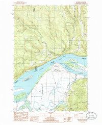 Oak Point 1985 topographic map preview