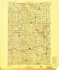 Oakesdale 1905 topographic map thumbnail