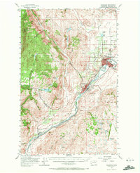 Okanogan 1957 topographic map thumbnail