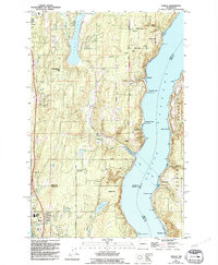 Olalla 1953 topographic map thumbnail