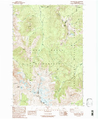 Old Snowy Mtn. 1988 topographic map thumbnail