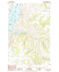 Olsen Canyon 1985 topographic map thumbnail