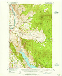 Omak Lake 1953 topographic map thumbnail