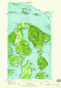 Orcas Island 1957 topographic map thumbnail