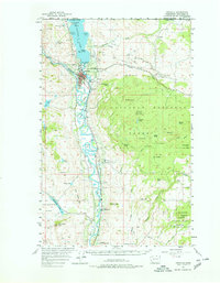 Oroville 1957 topographic map preview