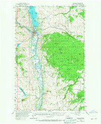 Oroville 1957 topographic map preview