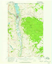 Oroville 1957 topographic map preview