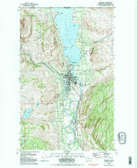 Oroville 1982 topographic map thumbnail