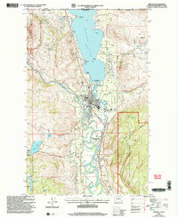 Oroville 2001 topographic map thumbnail