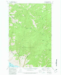 Oss Peak 1968 topographic map thumbnail