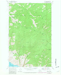 Oss Peak 1968 topographic map thumbnail
