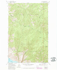 Oss Peak 1968 topographic map thumbnail