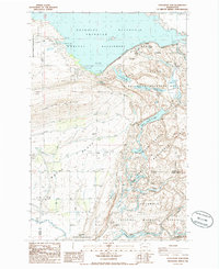 O'Sullivan Dam 1986 topographic map thumbnail