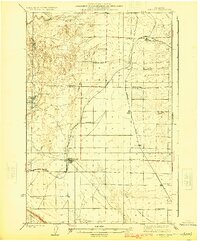 Othello 1924 topographic map preview