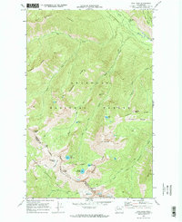 Oval Peak 1969 topographic map thumbnail