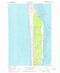 Oysterville 1957 topographic map thumbnail