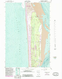 Oysterville 1957 topographic map thumbnail