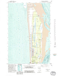 Oysterville 1957 topographic map preview