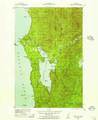 Ozette Lake 1935 topographic map thumbnail