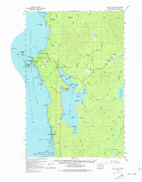 Ozette Lake topographic map thumbnail