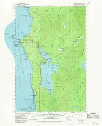 Ozette Lake 1956 topographic map thumbnail
