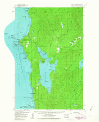 Ozette Lake 1956 topographic map thumbnail