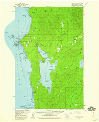 Ozette Lake 1956 topographic map thumbnail
