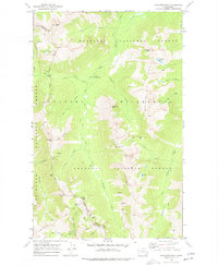 Pasayten Peak 1969 topographic map thumbnail