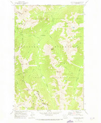 Pasayten Peak 1969 topographic map thumbnail