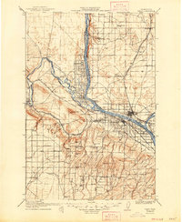 Pasco 1917 topographic map preview