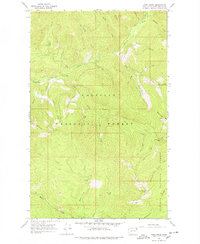 Pass Creek 1967 topographic map thumbnail